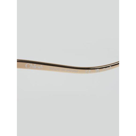 Chloe Goldtone Metal Oversized Round Logo Sunglasses - CH0329S main image 11